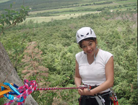 canyon sec du roc rouge à caudies de fenouilledes, durant un stage sportif dans les pyrénées orientales